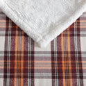 Eddie Bauer - Blanket, Soft Reversible Sherpa & Brushed Fleece Bedding, Perfect for Lounging, Dorm Essentials (Edgewood Plaid Red)